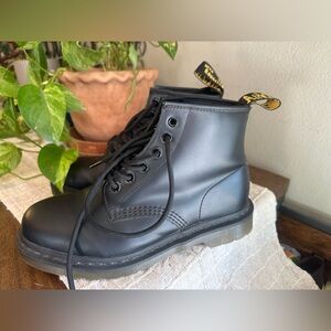 Dr. Martens Black Leather Men's Boots